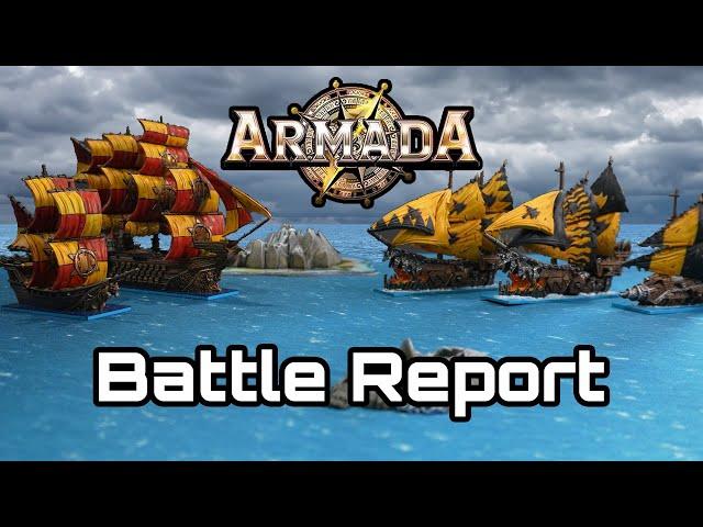 Armada by Mantic Games, Battle Report. Orcs vs Basileans