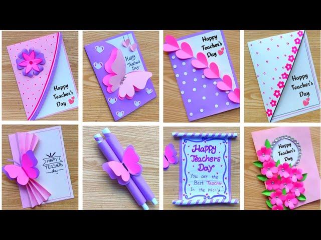 7 Amazing DIY Teacher's Day Card Ideas | Happy Teacher's Day Crafts | Teachers Day Cards 2024