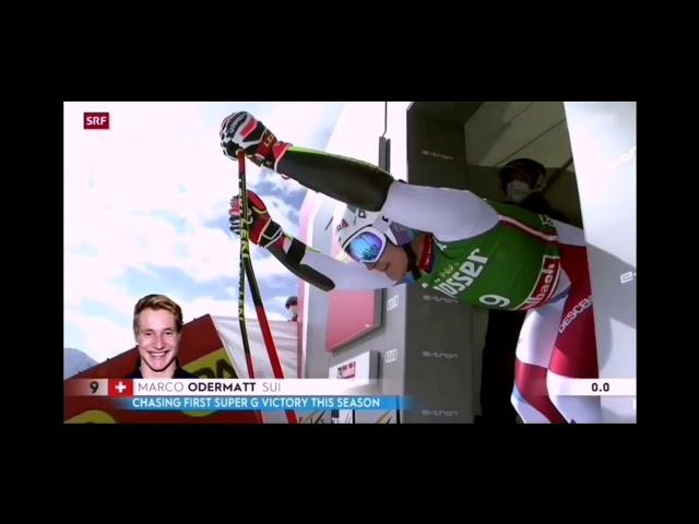 Marco Odermatt - 1. Platz - deklassiert Konkurrenz um 0,62 SEKUNDEN! Super-G Saalbach 2021