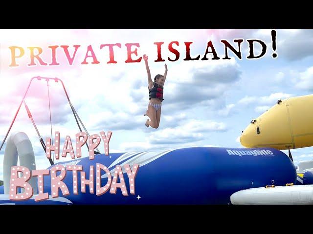 We Rent A PRIVATE ISLAND Camp For CAMMY'S BIRTHDAY Party!! 