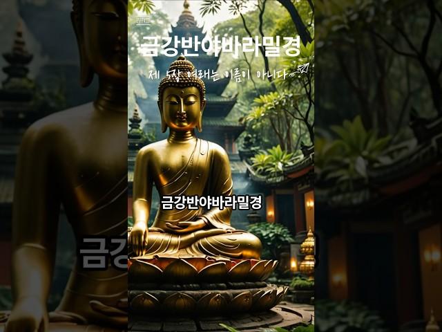 금강경 제5장 여래는 이름이 아니다 #금경경 #금강경독송 #한글금강경