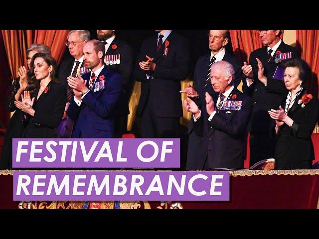 Princess of Wales Joins King Charles at Festival of Remembrance event