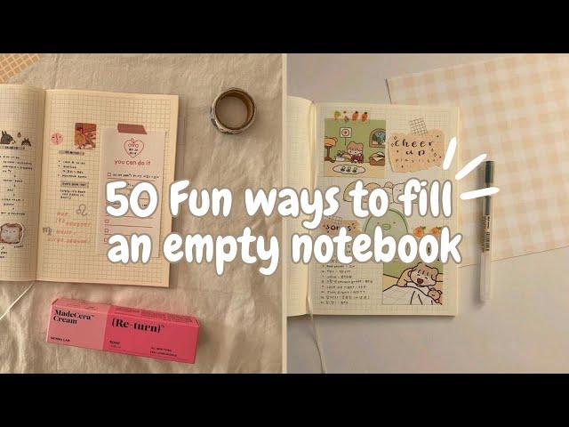 Empty notebook ideas