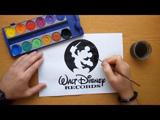 Walt Disney Records logo - painting