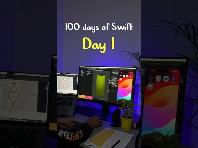  Day 1: Starting My iOS Coding Journey! #100DaysOfCode #CodeNewbie