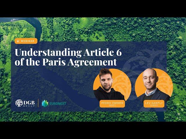 Webinar: Understanding Article 6 of the Paris Agreement