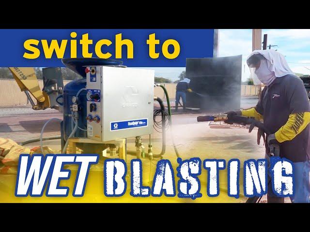 Switch to Wet Blasting | EcoQuip Sandblasters | Gonneville Inc On Location With Total Industries