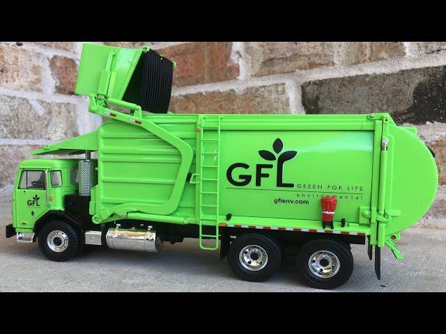 Garbage Truck Videos For Children l Neon Green First Gear GFL Unboxing Video  l Garbage Trucks Rule