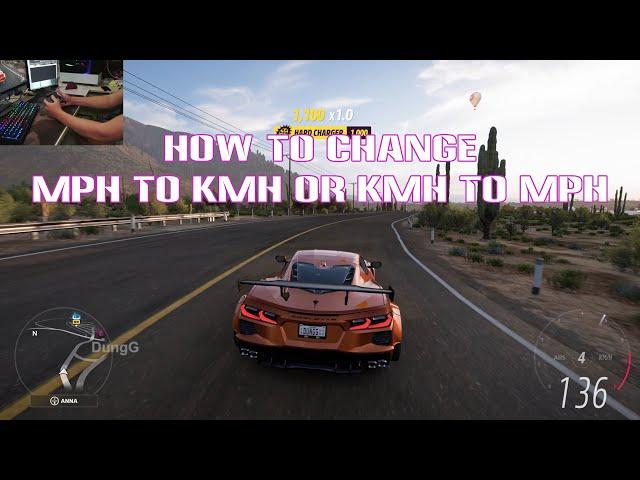 Forza Horizon 5 - How to change MPH to KMH or KMH to MPH