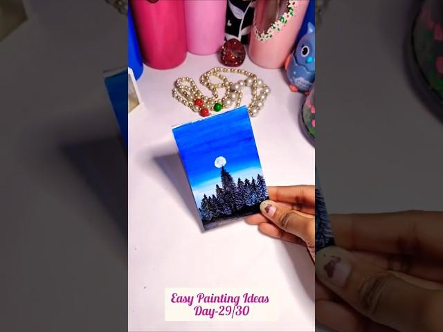 Easy Painting Ideas Day-29/30#shorts#viral #watercolor#acrylicpainting#howto #tutorial#easydrawing