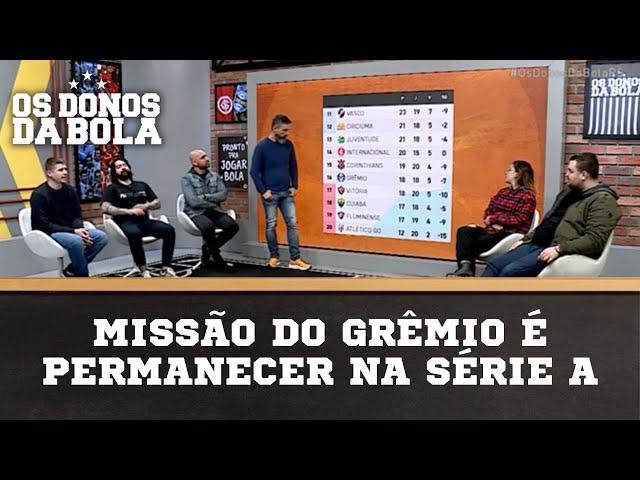 Missão do Grêmio é permanecer na série A | Os Donos da Bola RS