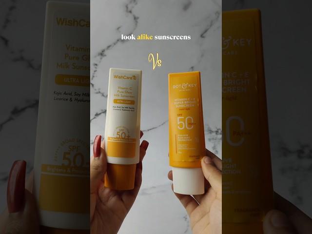 Sunscreen Comparison: Dot & Key vs Wishcare