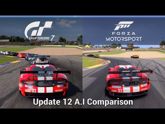 Gran Turismo 7 & Forza Motorsport - Update 12 Improved A.I Vs Sophy Comparison [PS5 & XSX]