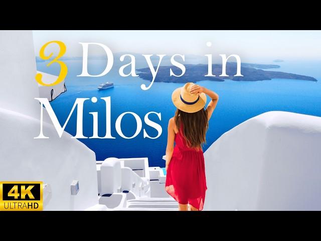 How to Spend 3 Days in MILOS Greece | Travel Itinerary