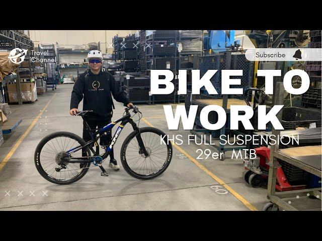 KHS FULL SUSPENSION/ CARBON MTB II BIKE TO WORK #khs #29er #mtb #bike