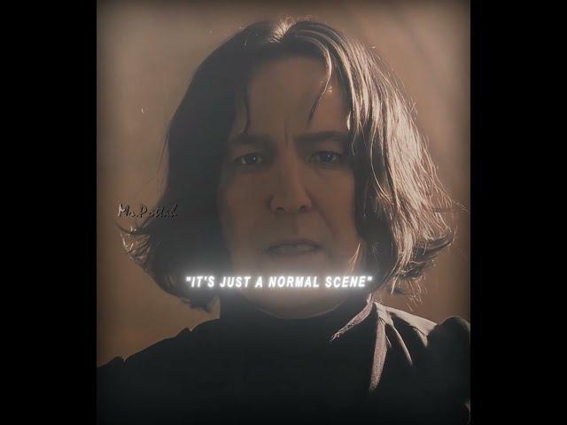 The PAIN Behind Snape's Words-  #harrypotter #edit #harrypotteredit #severussnape #alanrickman #fyp