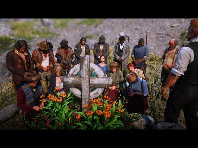 All Gang Members at Arthur's Grave Red Dead Redemption 2 Map Editor Mod