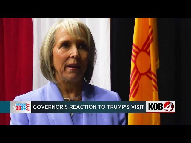 New Mexico governor reacts to Trump's visit