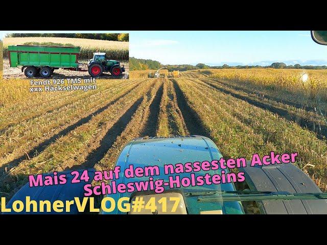 LohnerVLOG#417 Schlammschlacht im Mais 24 I Maistransport mit  Fendt 900TMS I Claas Jaguar 980 black