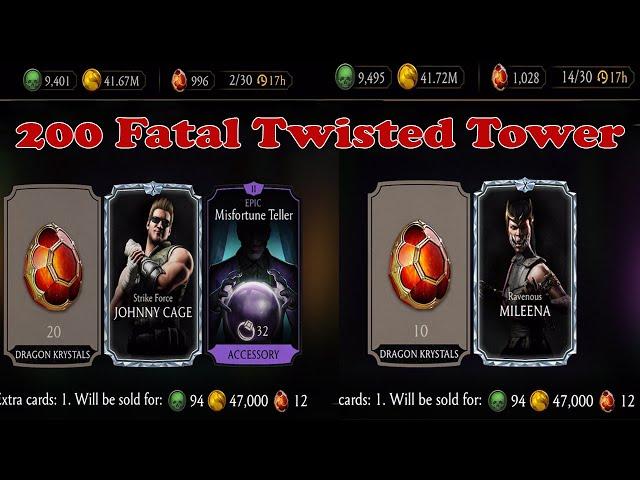 MK Mobile, Boss 200 Fatal Twisted Tower vs Boss 200 Twisted Tower