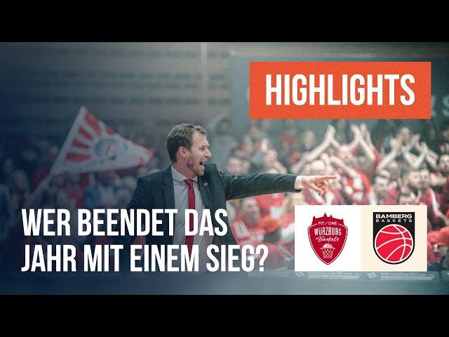 Highlights: FIT/ONE Würzburg Baskets - Bamberg Baskets (Saison2024/25)