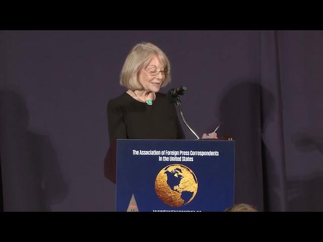 AFPC-USA Chairwoman Nancy Prager Kamel Speaks at 2024 Foreign Press Awards Ceremony
