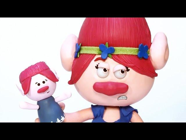 Branch Destroys Princess Poppy's Kite! Trolls Movie Special - PLAY DOH STOP MOTION |  Crafty Kids