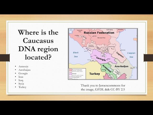 The Caucasus DNA Ethnicity on Ancestry