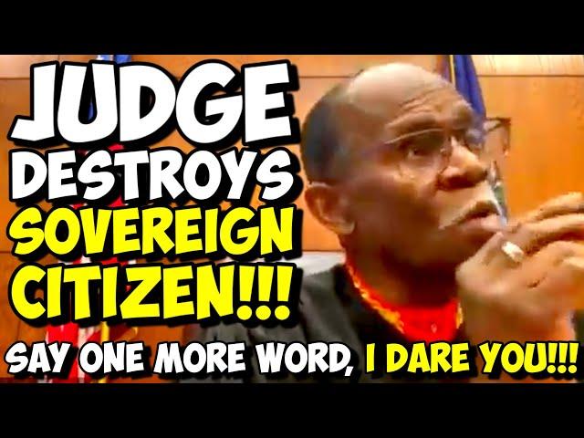 WOW!!!  Strict Judge DESTROYS Sovereign Citizen And Sends Him BACK TO JAIL!!!