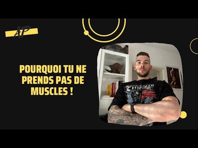 Pourquoi tu ne prends pas de muscle ?