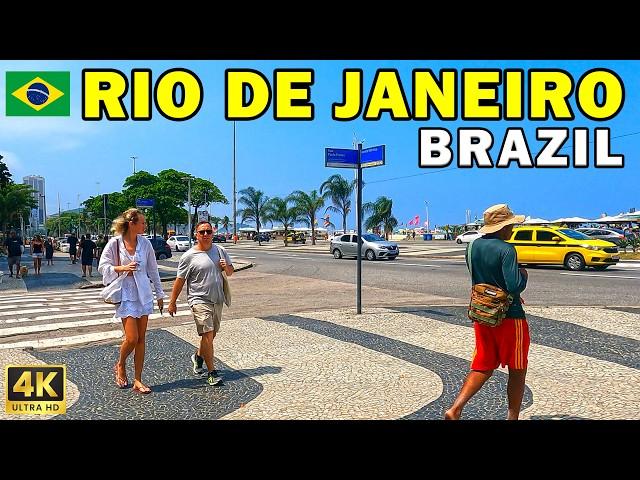  BRAZIL, Rio de Janeiro: 4K Walk in the Streets of Copacabana | 4K 60fps