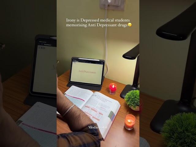 Depressed medical students memorising antidepressant drugs  #shorts #mbbs #doctor #aiims #pulse