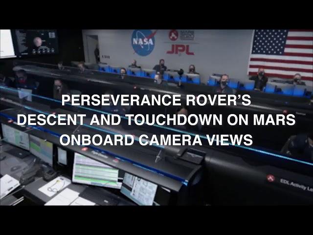 Посадка марсохода Perseverance.