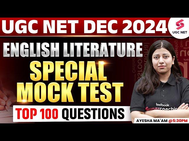 UGC NET English Literature Classes 2024 | UGC NET English Literature Mock Test By Ayesha Khan