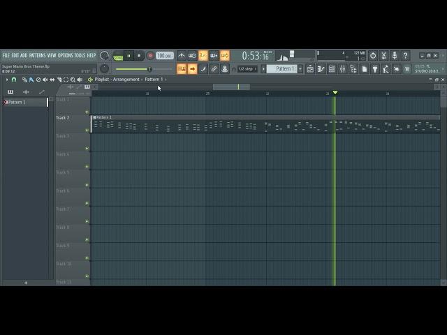 Super Mario Bros Theme FL Studio Project