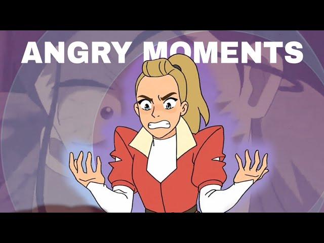 Adora's "I'm completely calm!!" moments (She-Ra s1-s5)