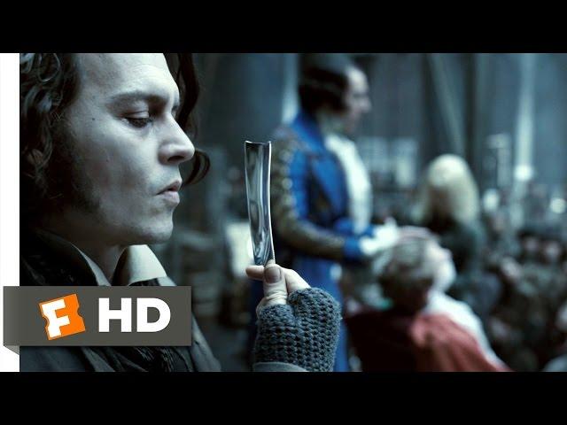 Sweeney Todd (3/8) Movie CLIP - Shaving Contest (2007) HD