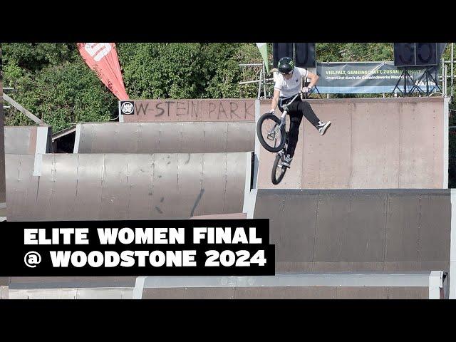 ELITE WOMEN BMX PARK FINAL @ WOODSTONE 2024 #bmx