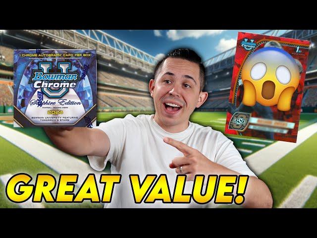 THE BEST COLLEGE FOOTBALL PRODUCT HAS ARRIVED!  *Bowman Chrome U Sapphire*