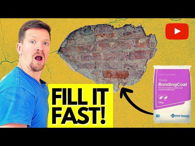 Quickest, EASIEST WAY To Fix Blown Plaster (CRACKS GONE FOREVER)