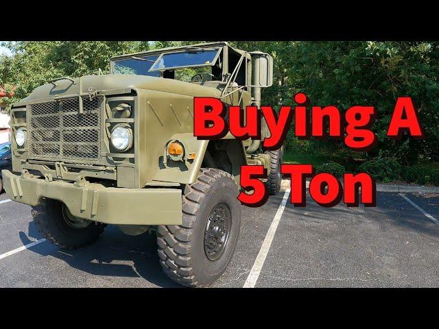 Buying a Bobbed M923 5 Ton Military Truck NNKH