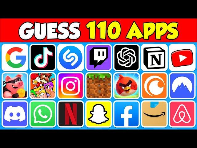 Guess the App Logo in 3 Seconds | 110 Famous App Logos Quiz