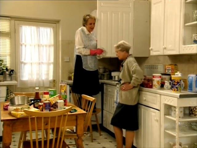 Mrs Warboys Cleans the Meldrews' Kitchen Cupboards | One Foot In The Grave