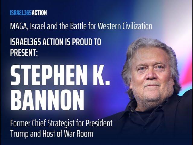 Steve Bannon speaks to Israel365 Action