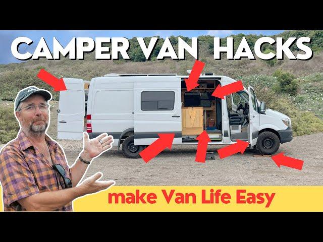 7 MORE DIY CAMPER VAN HACKS to Make Van Life Easier