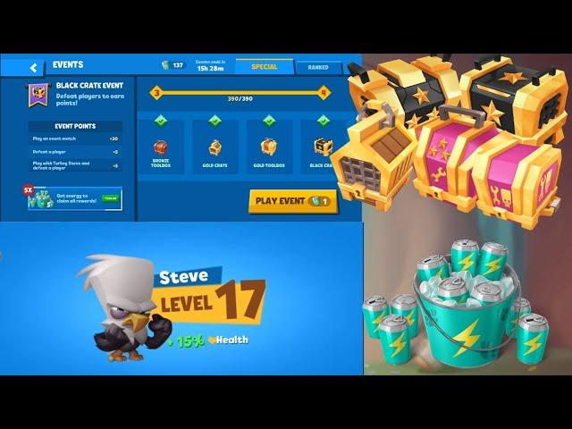 Zooba Event Black Crate Today Steve 17 Unstoppable Hunter Gameplay