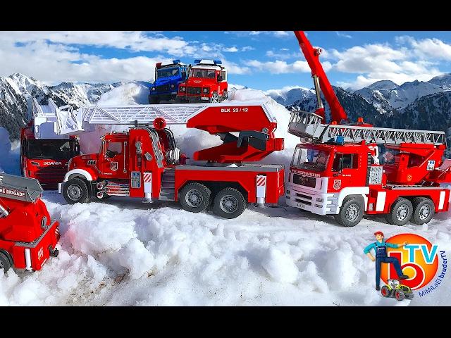 BRUDER Toys FIRE TRUCK MAN Mercedes Benz Scania Mack