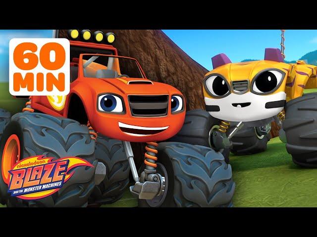 Super Blaze Rescues Babies!  | 1 Hour Compilation | Blaze and the Monster Machines