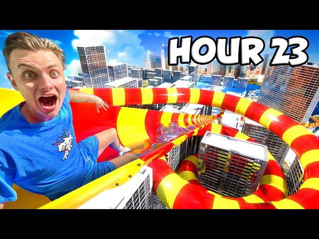 Surviving 24 Hours in a Theme Park!!