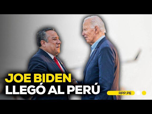 Joe Biden llegó al Perú para Foro APEC 2024 #ApecxRPP | BREAKING